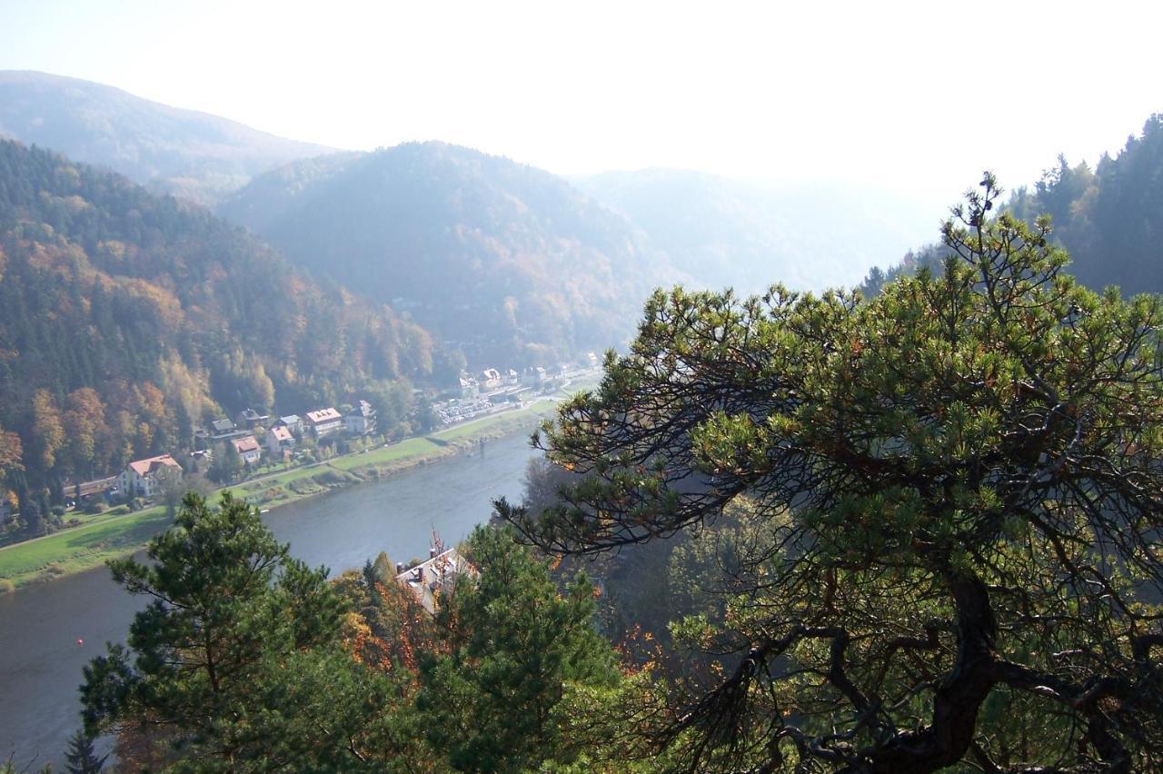 Gasthaus & Pension Zirkelstein Schöna Dış mekan fotoğraf